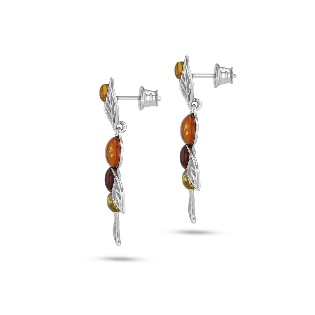 Silver Leaf Branch Earrings - Koraba