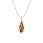 Załaduj obraz do przeglądarki galerii, Silver Lining Cognac Pendant - Koraba