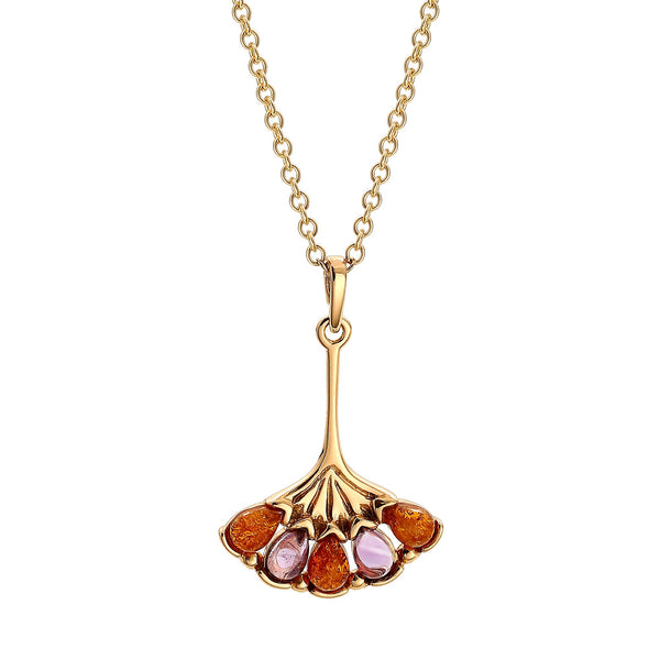 Harlequin  Fan Pendant