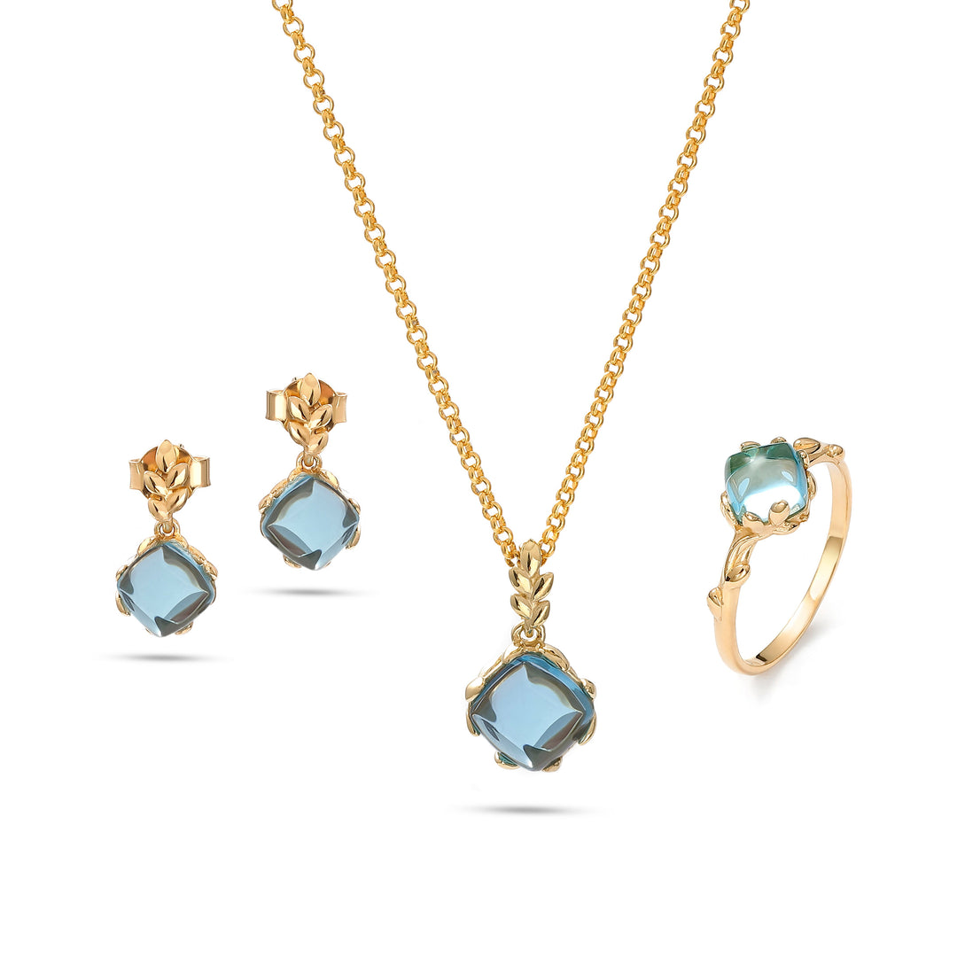 Pierścień Frost Topaz Blue