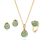 Załaduj obraz do przeglądarki galerii, Kolczyki Queen Bee Quartz Green
