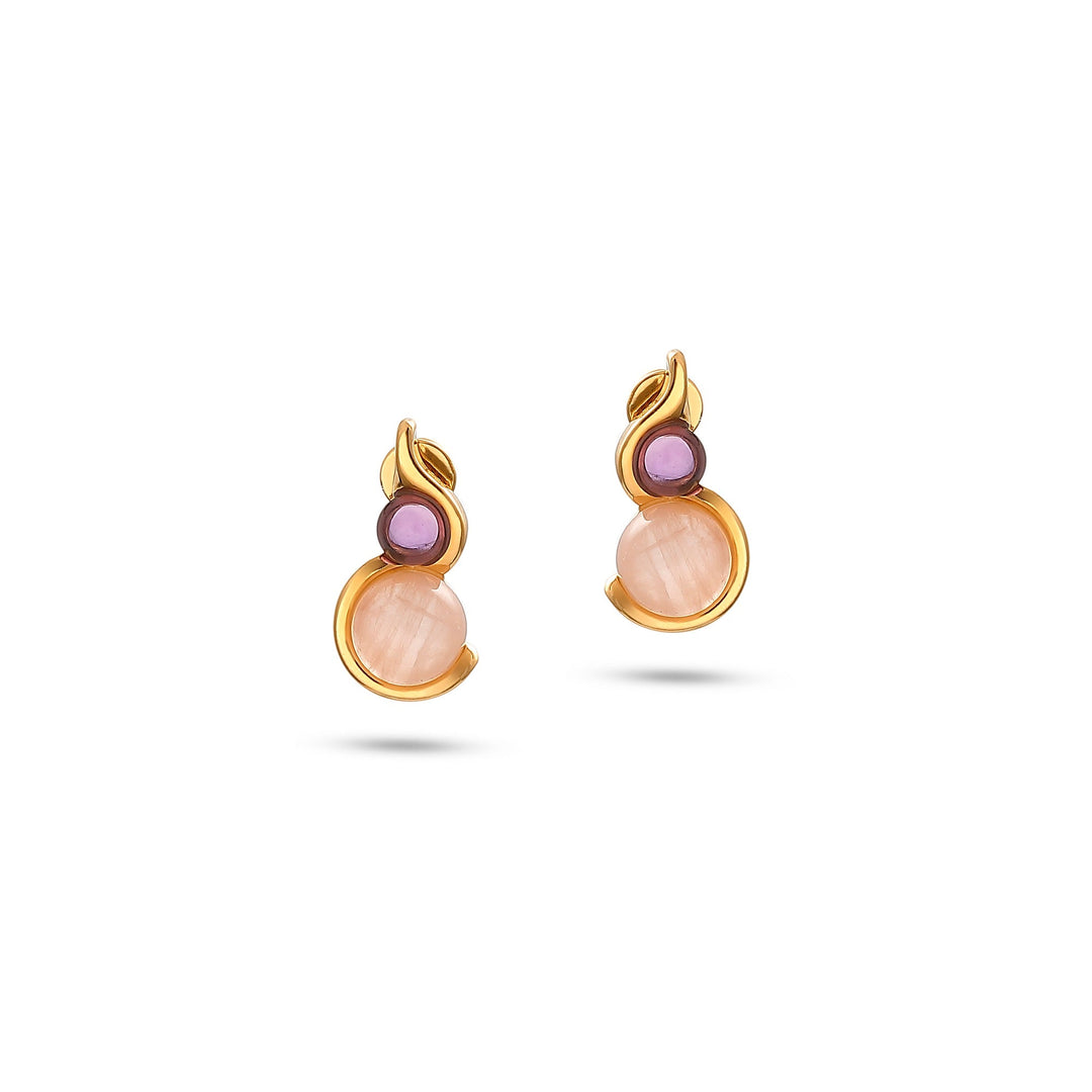 Kolczyki Duo Twist Pink