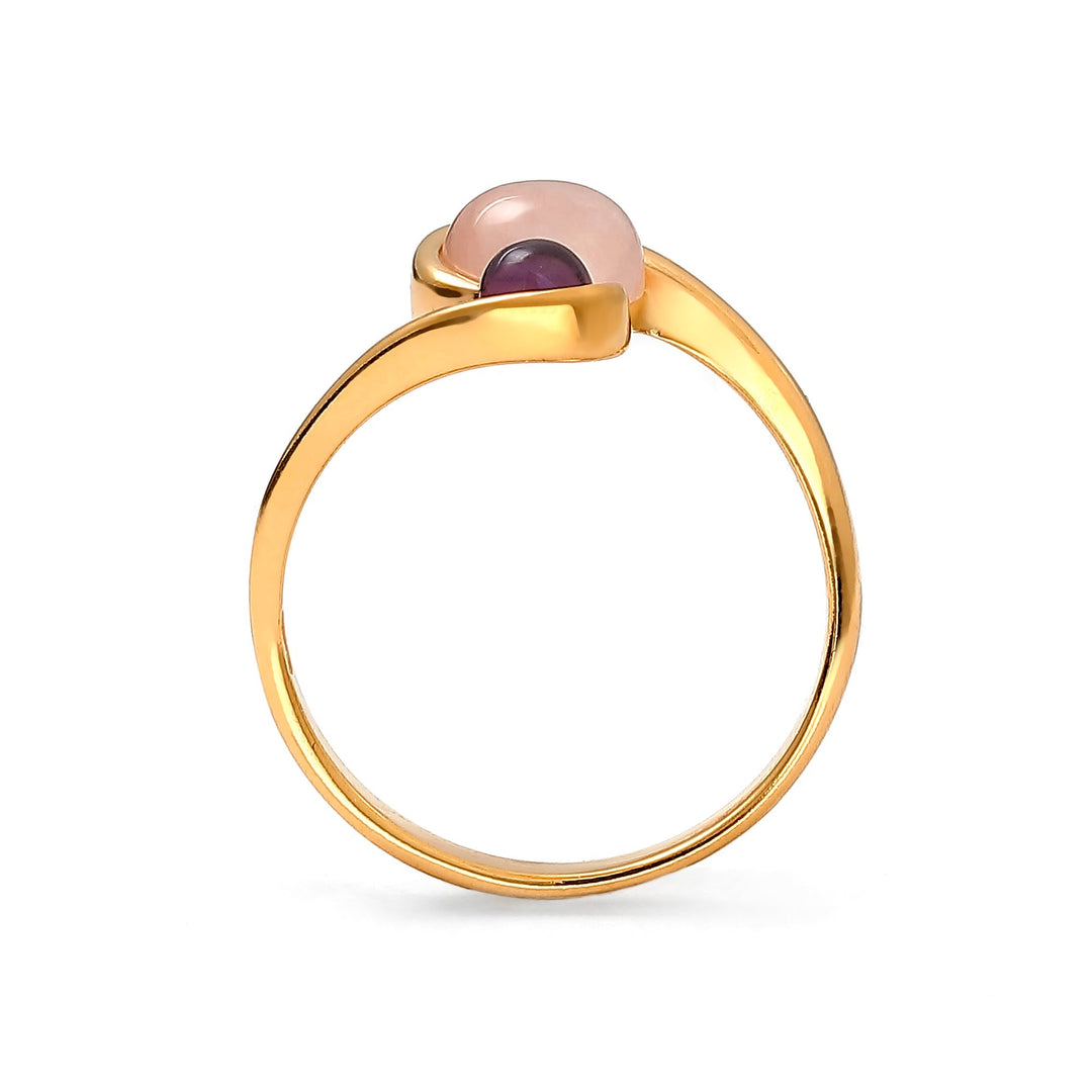 Duo Twist Pink Ring