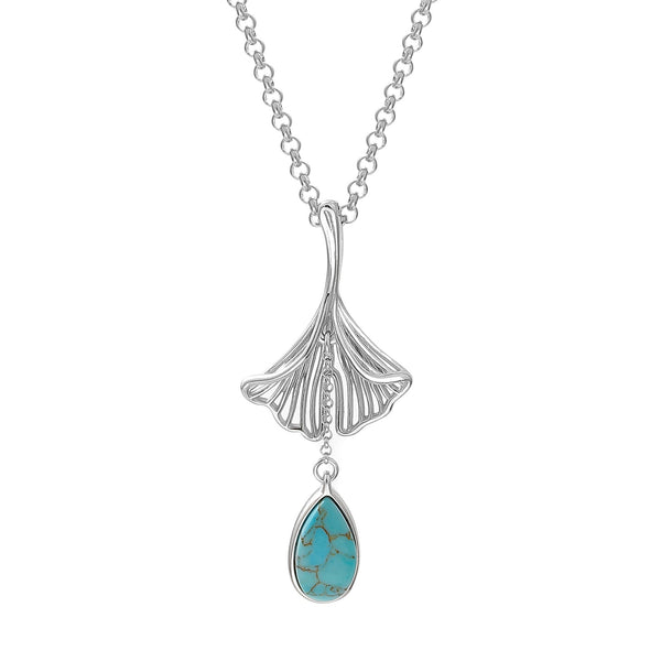 Wisiorek Ginko Turquoise