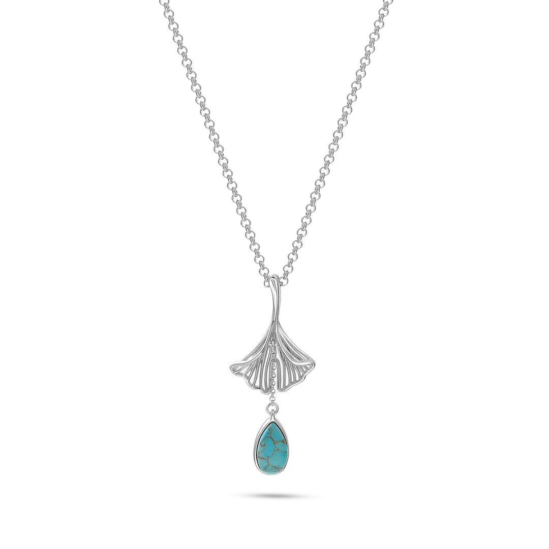 Wisiorek Ginko Turquoise
