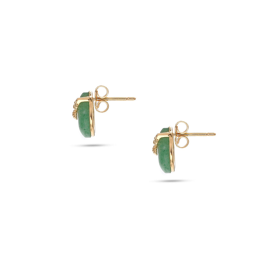 Kolczyki Queen Bee Quartz Green