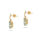 Charger l&#39;image dans la galerie, Boucles d&#39;oreilles princesse en topaze bleue
