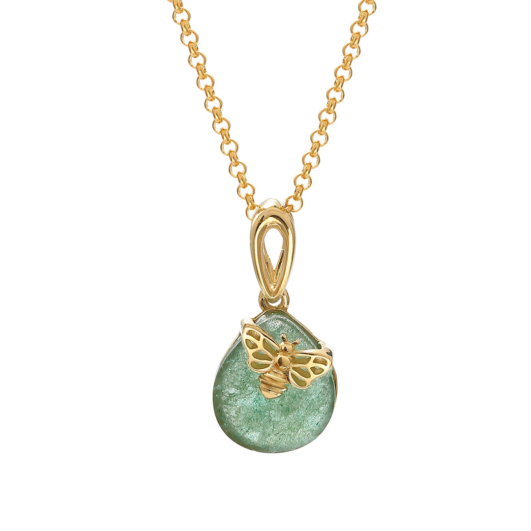 Pendentif Queen Bee Quartz Vert