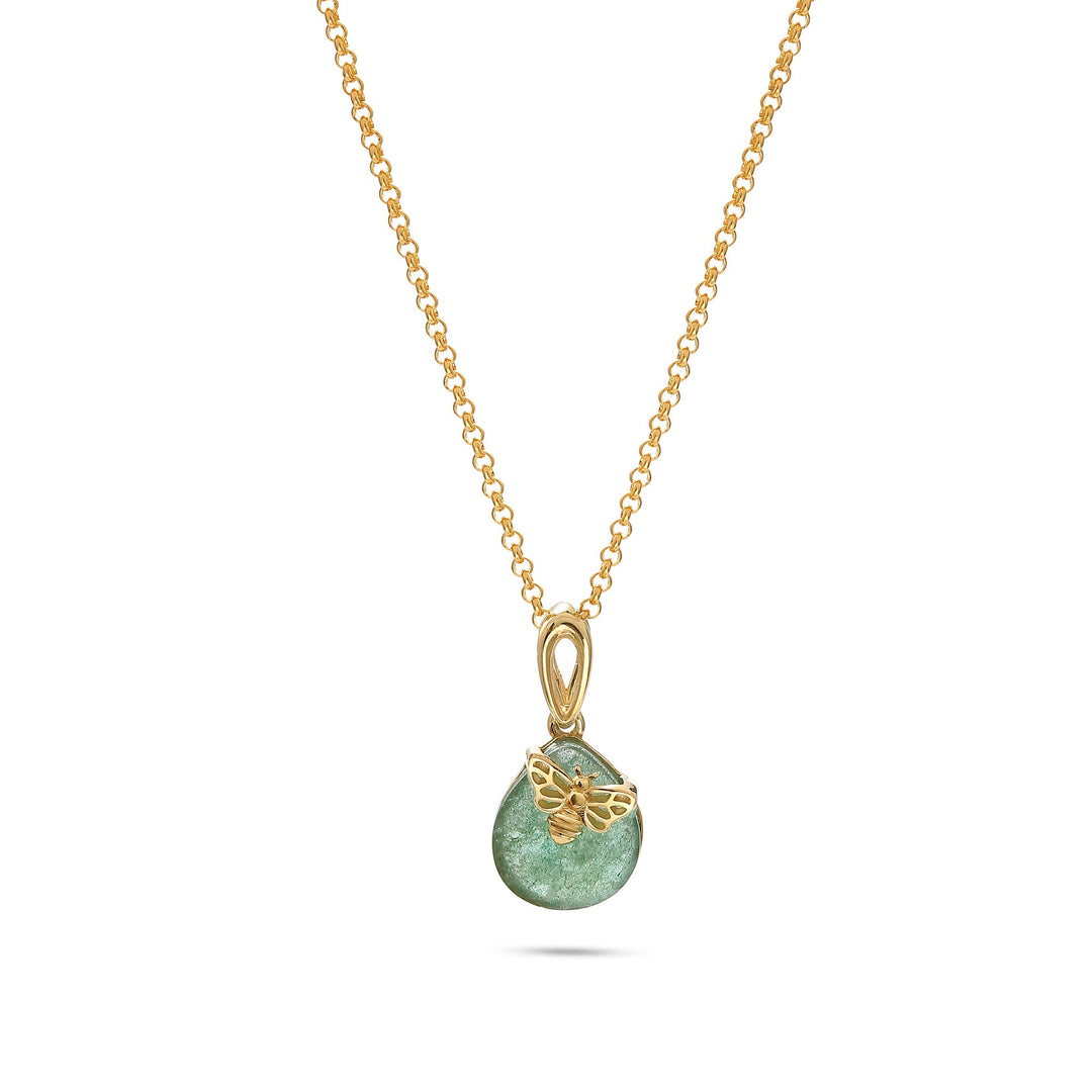 Pendentif Queen Bee Quartz Vert
