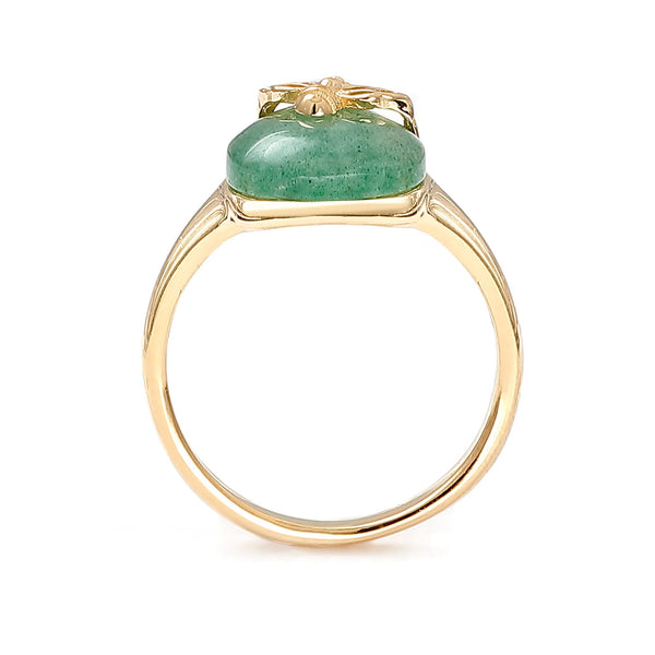 Pierścień Queen Bee Quartz Green