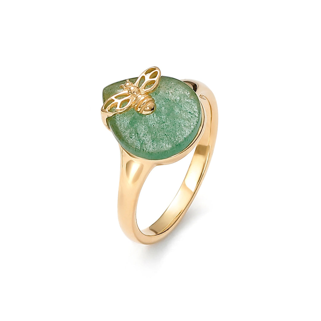 Pierścień Queen Bee Quartz Green