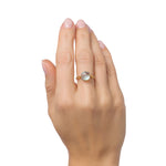 Load image into Gallery viewer, Frozen Lake Square Cut Blue Ring
