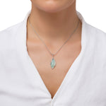 Load image into Gallery viewer, Silver Storm Aqua Pendant
