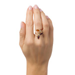 Charger l&#39;image dans la galerie, Bague Libellule au miel

