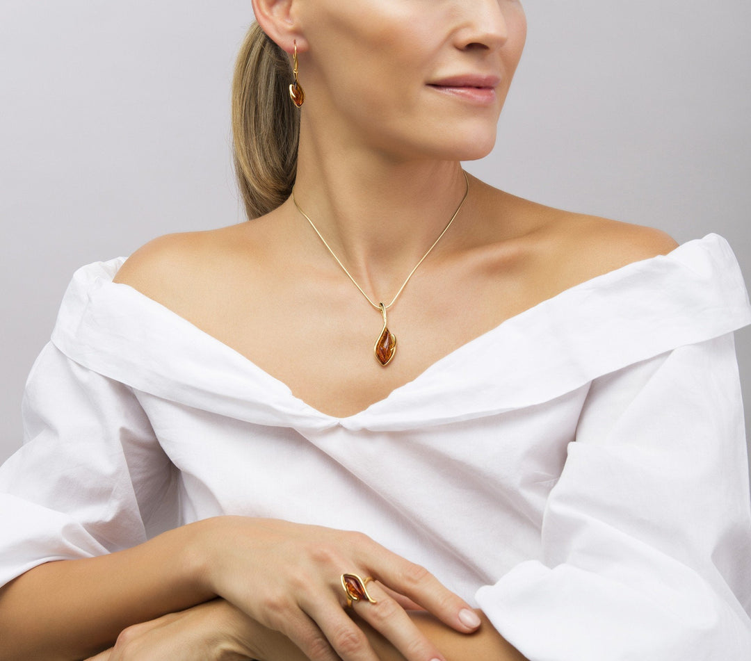 Boucles d'oreilles Golden Storm Honey