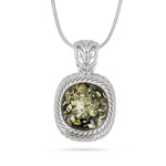 Load image into Gallery viewer, Lady of the Forest Square Pendant
