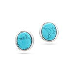 Załaduj obraz do przeglądarki galerii, Kolczyki owalne Amulet Turquoise
