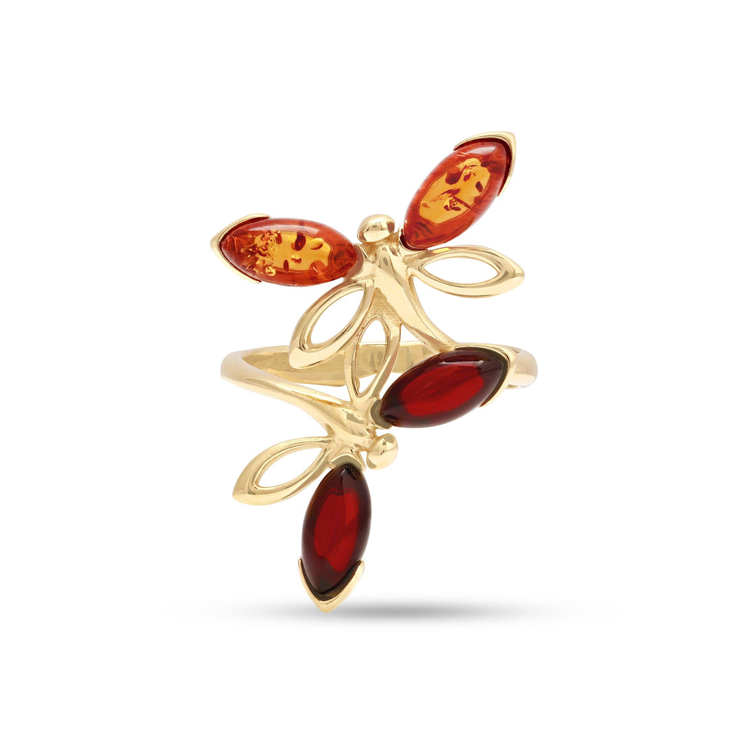 Bague Libellule au miel