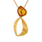 Load image into Gallery viewer, Goldie Locks Honey Pendant
