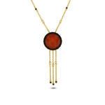 Załaduj obraz do przeglądarki galerii, Naszyjnik Starburst Amulette Cherry Amber
