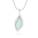 Load image into Gallery viewer, Silver Storm Aqua Pendant
