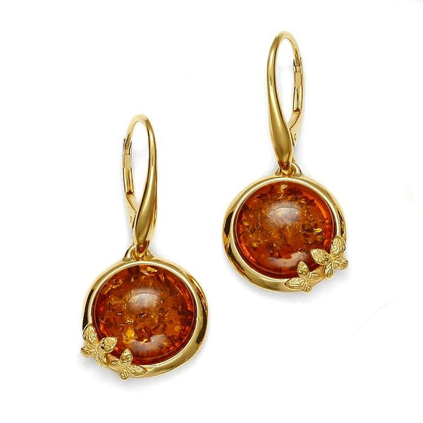 Butterfly Amulette Cognac Earrings - Koraba