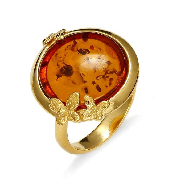 Butterfly Amulette Cognac Ring - Koraba