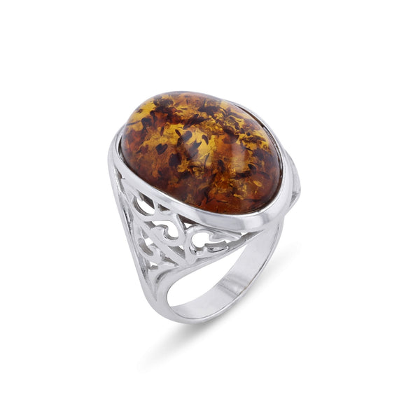 Cliff Oval Cognac Ring - Koraba