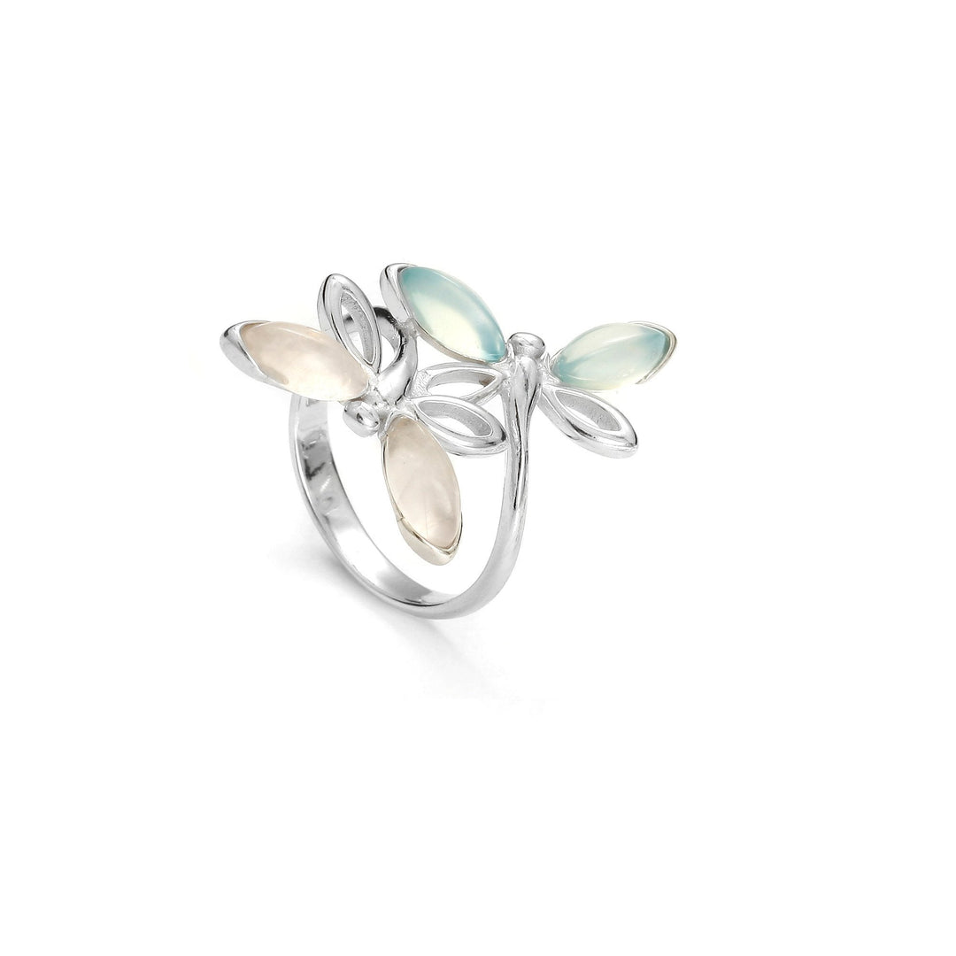 Dragon Fly Pink & Aqua Ring - Koraba