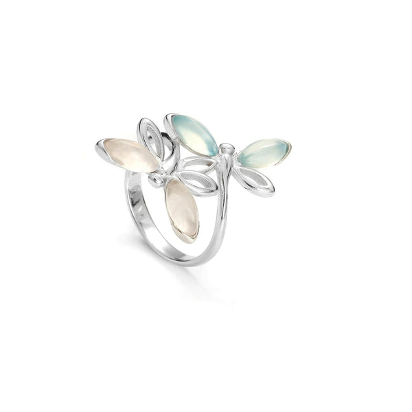 Dragon Fly Pink & Aqua Ring - Koraba