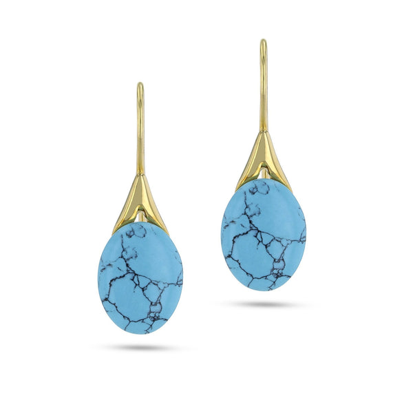 Eye of Turquoise Earrings - Koraba