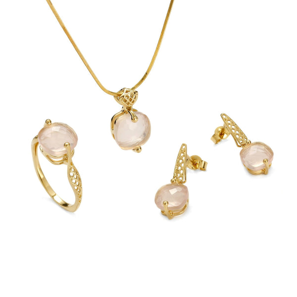 Frozen Lake Square Cut Pink Full Set - Koraba