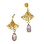 Załaduj obraz do przeglądarki galerii, Ginko Purple Earrings - Koraba

