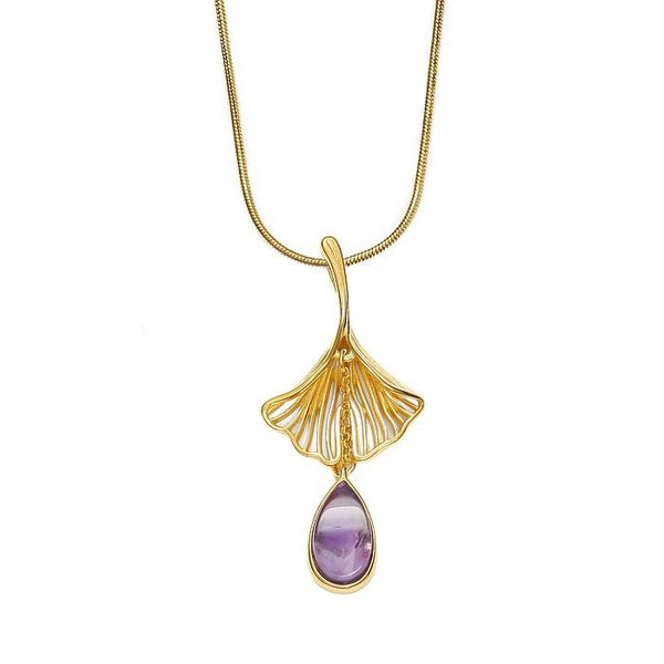 Ginko Purple Pendant - Koraba