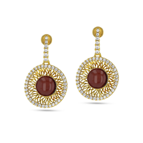 Goddess of Zircons Cherry Earrings - Koraba