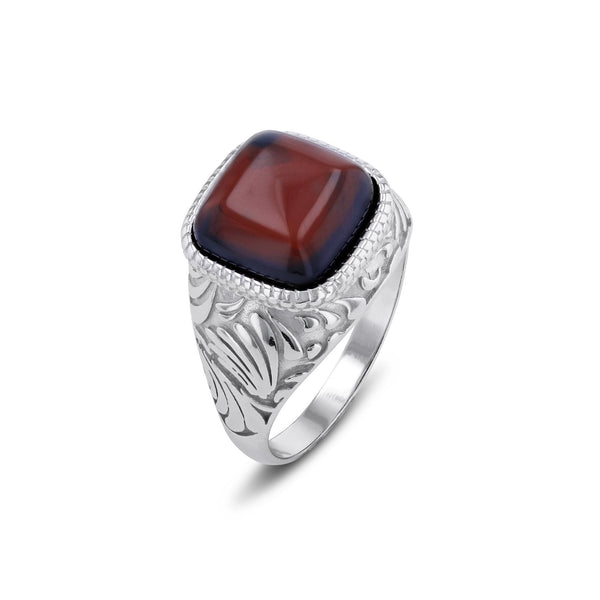 Hills Square Cut Cherry Ring - Koraba