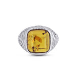 Załaduj obraz do przeglądarki galerii, Hills Square Cut Cognac Ring - Koraba
