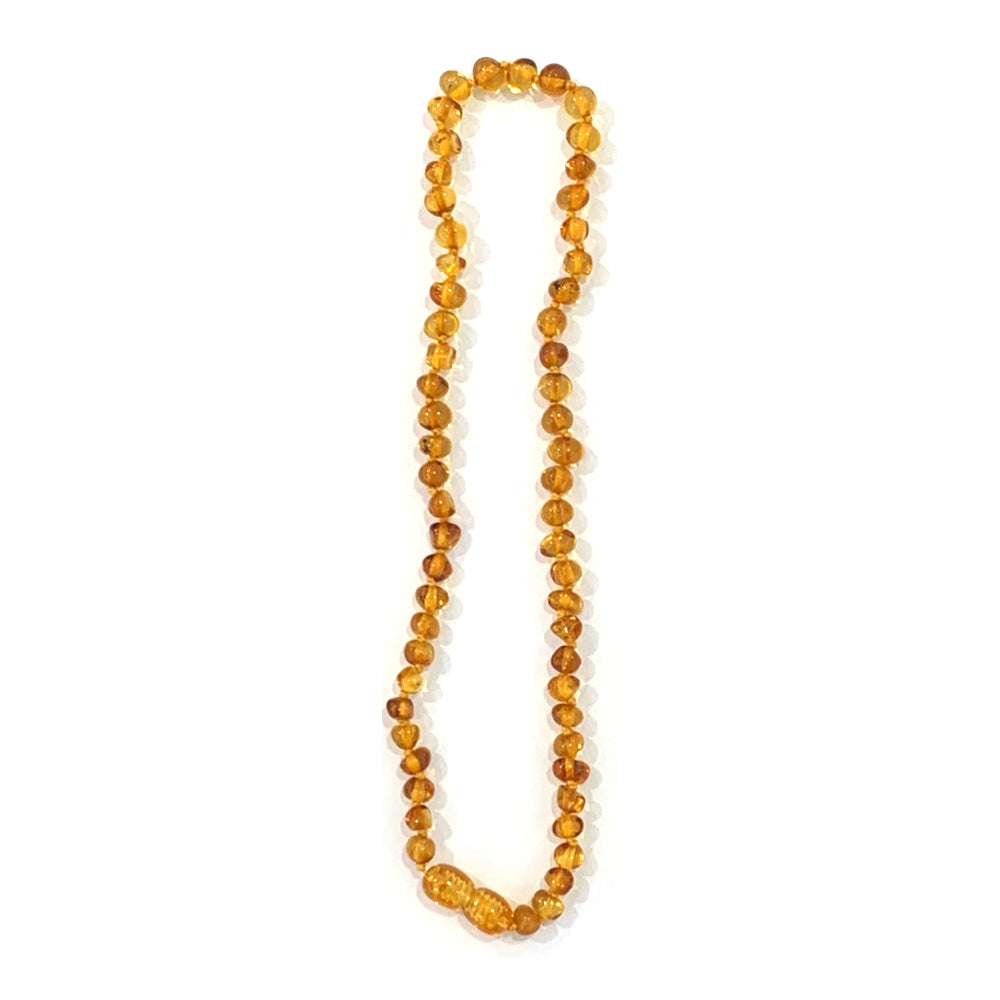 Collier de dentition pour bébé en ambre naturel