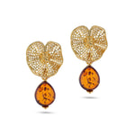 Załaduj obraz do przeglądarki galerii, Morning Glory Cognac Earrings - Koraba
