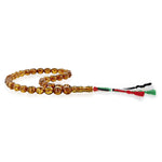 Załaduj obraz do przeglądarki galerii, Natural Caribbean Amber Rosary Diamond Cut 4 Cognac Color 33 Beads - Koraba
