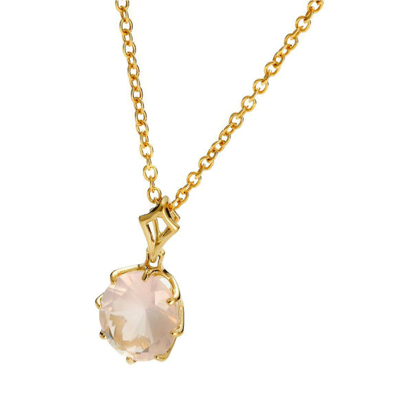Pink Ice Round Cut Pendant - Koraba