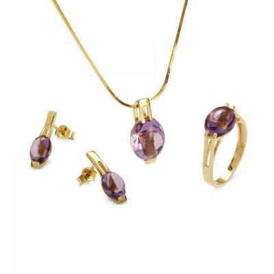 Purple Ice Round Cut Full Set - Koraba