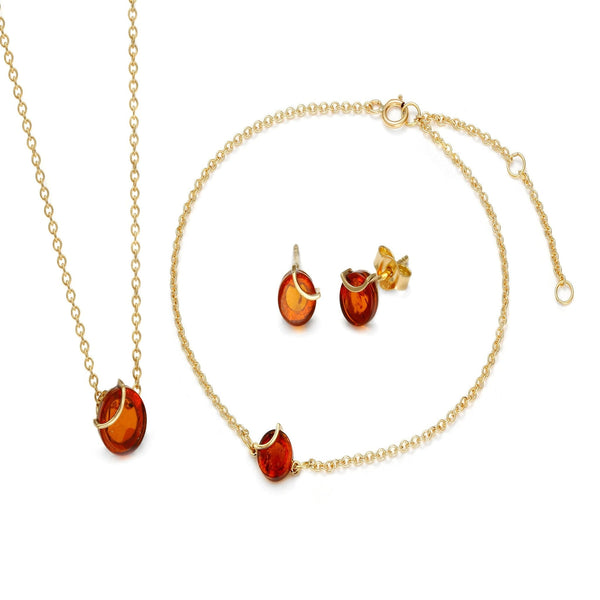 Raw Amulette Cognac Earrings - Koraba