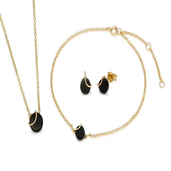 Raw Amulette Onyx Earrings - Koraba
