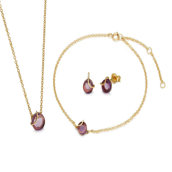 Raw Amulette Purple Amethyst Bracelet - Koraba