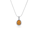 Załaduj obraz do przeglądarki galerii, Silver Web Cognac Pendant - Koraba
