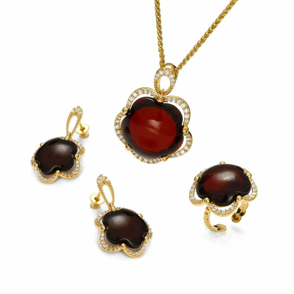 Sparkly Hibiscus Cherry Full Set - Koraba