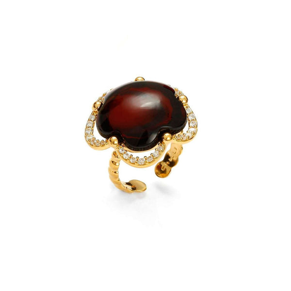 Sparkly Hibiscus Cherry Ring - Koraba